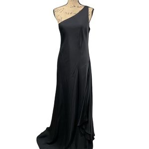 Ralph Lauren Silk One-shoulder Formal Dress